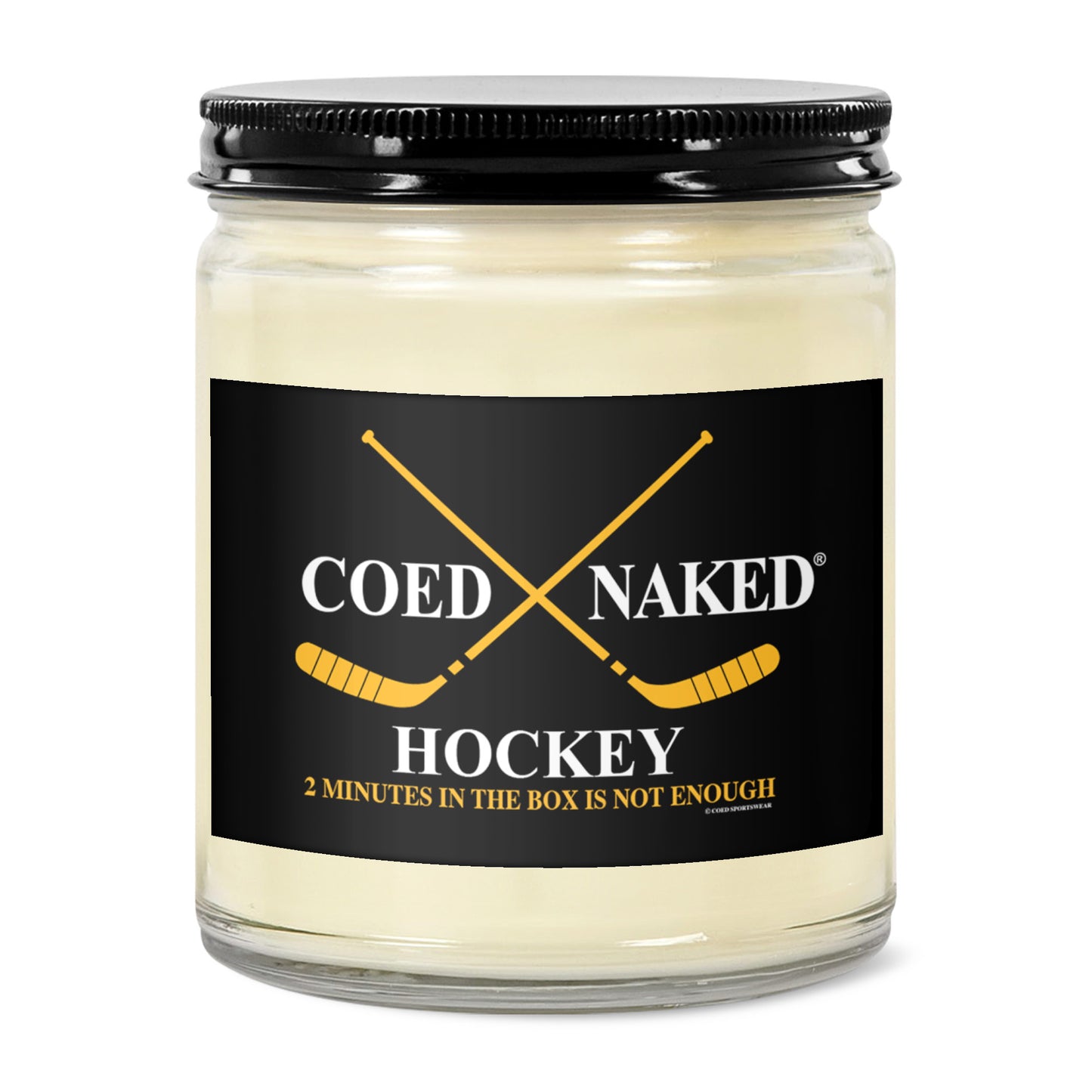 Coed Naked Hockey 9oz Soy Candle