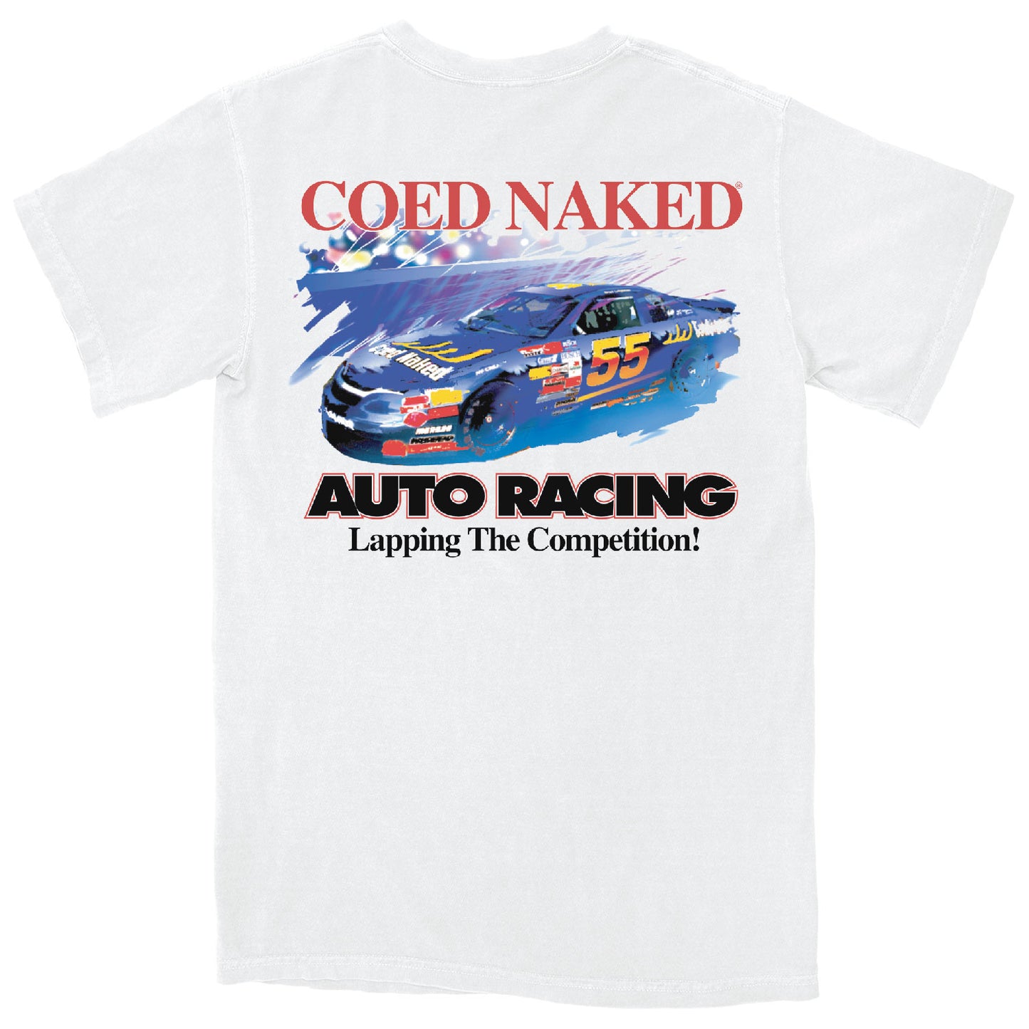 Coed Naked Auto Racing T-Shirt