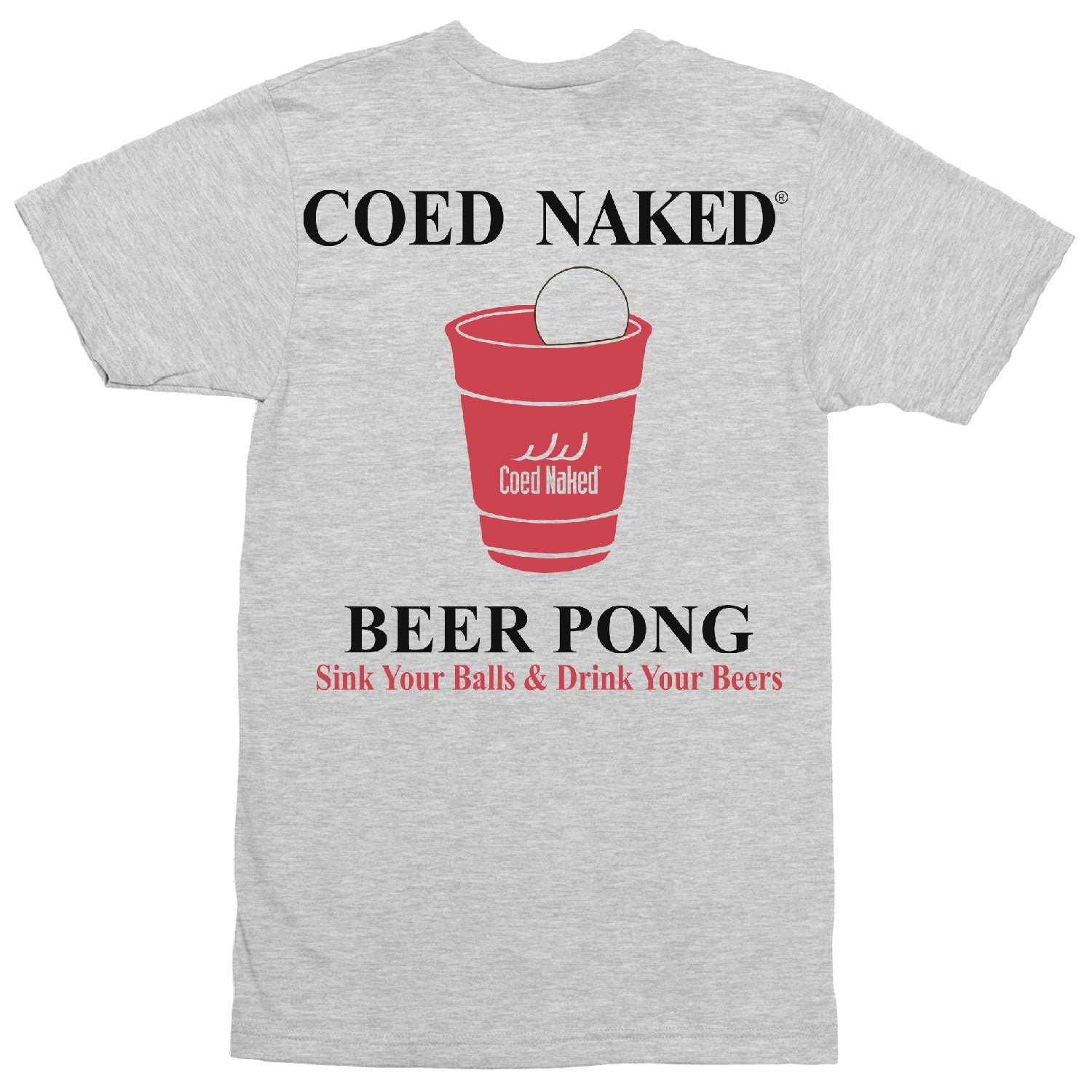 Coed Naked Beer Pong T-Shirt
