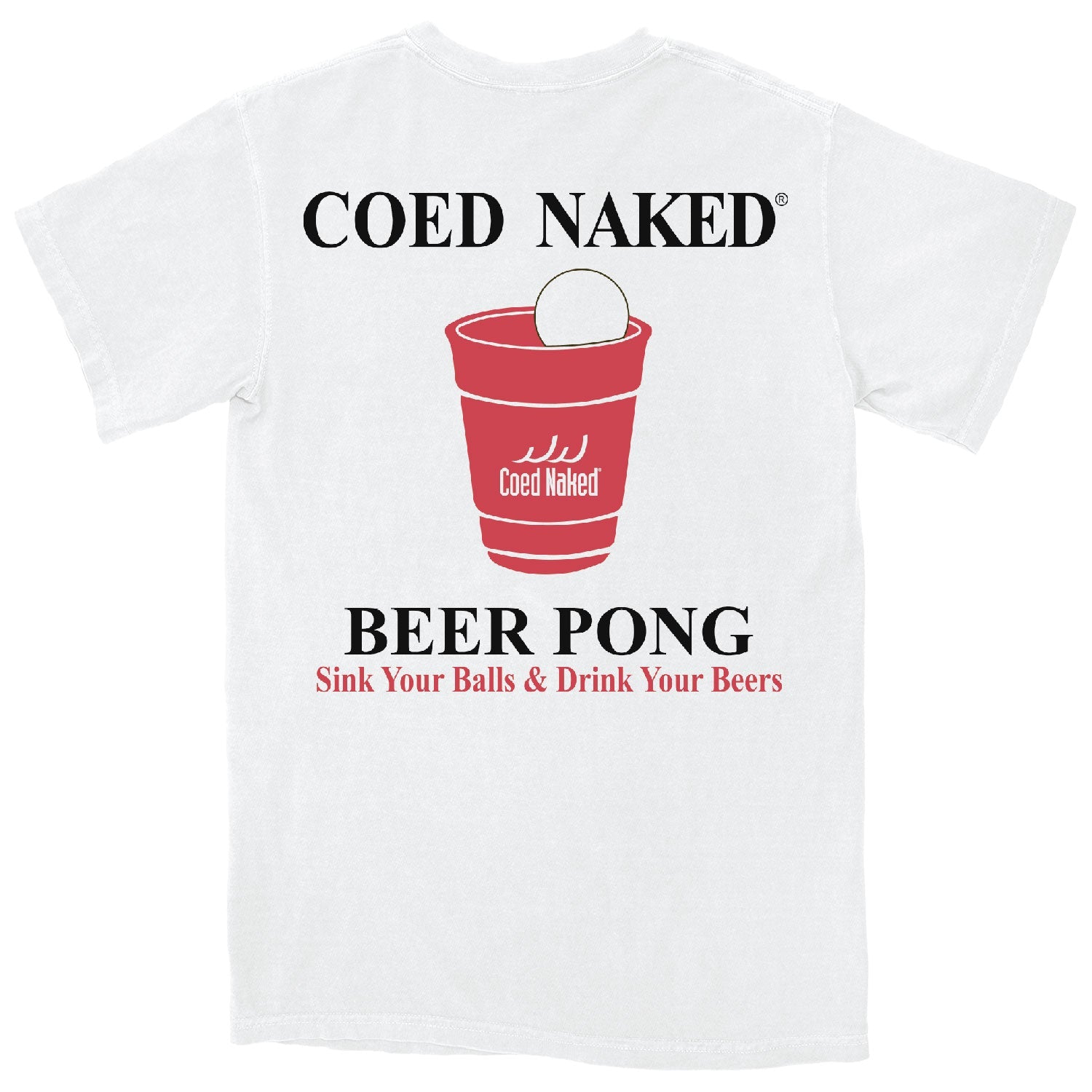 Coed Naked Beer Pong T-Shirt