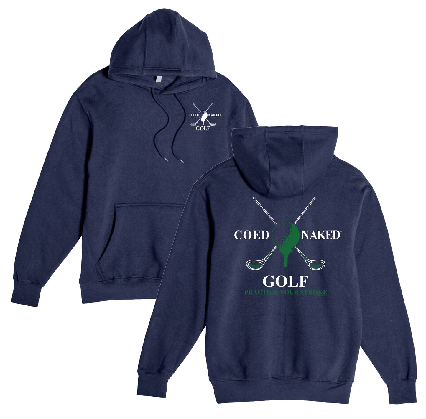 Coed Naked Golf Hoodie