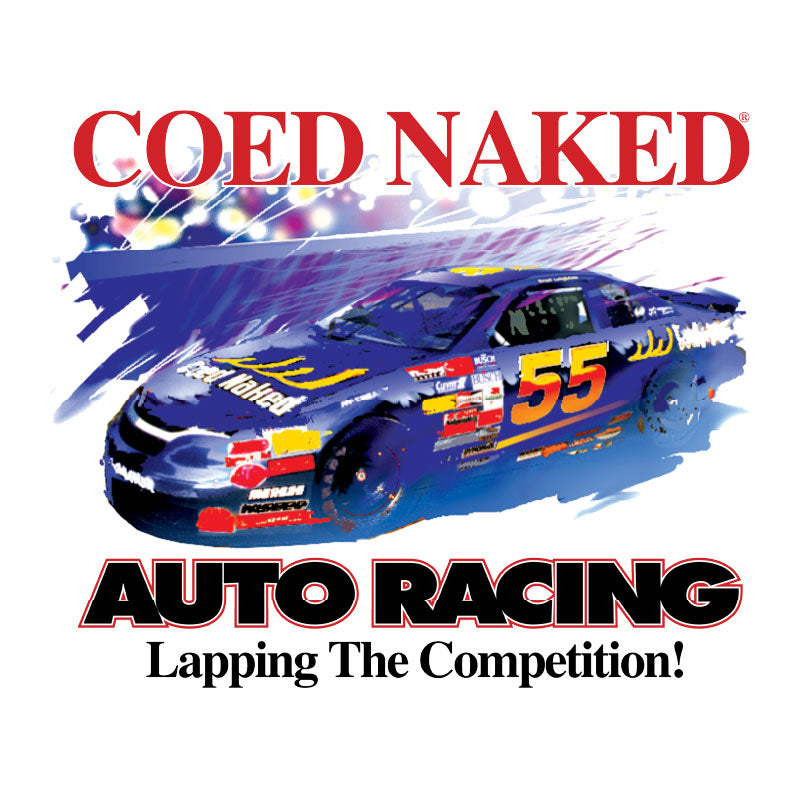 Coed Naked Auto Racing T-Shirt