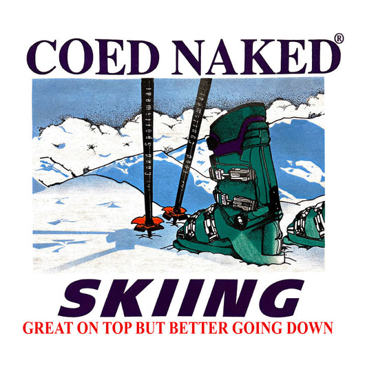 Coed Naked Skiing Vintage T-Shirt
