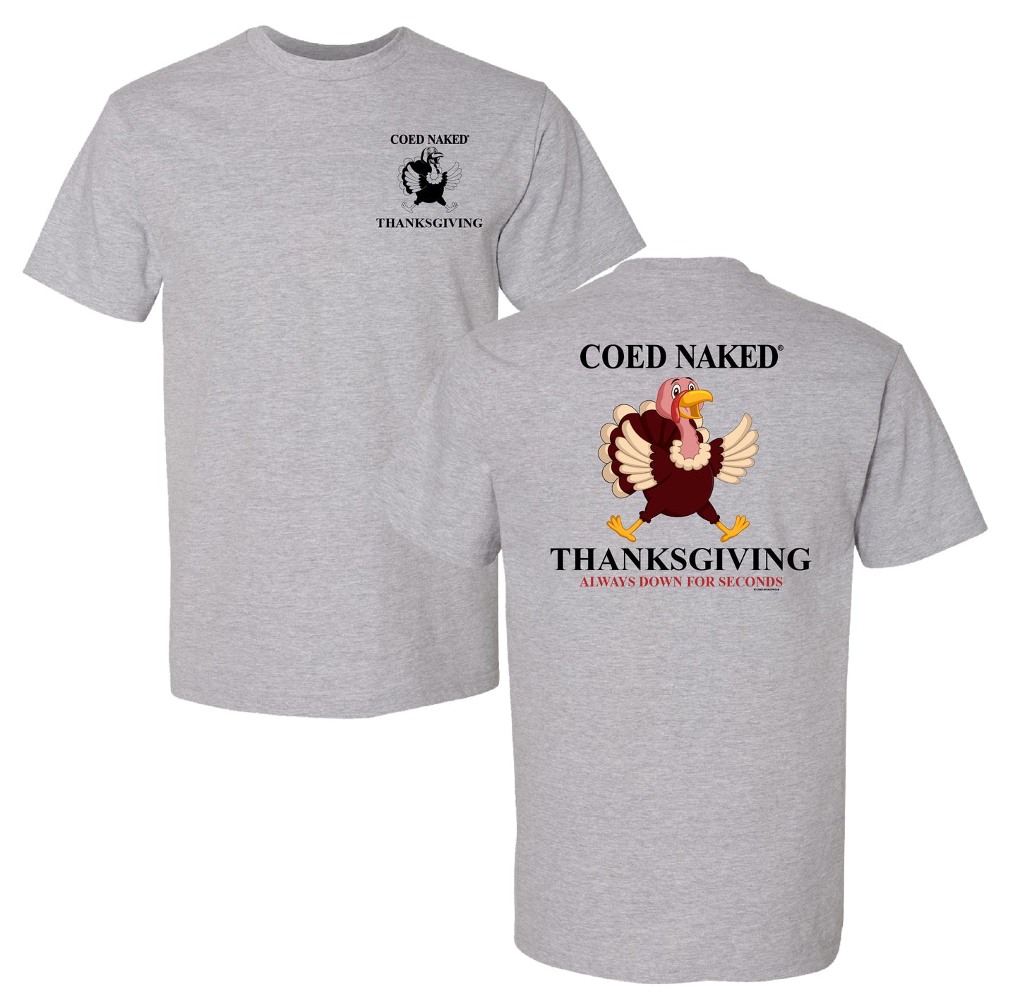 Coed Naked Thanksgiving T-Shirt