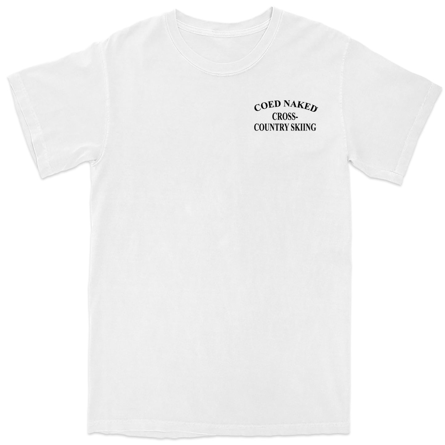 Coed Naked Cross Country Skiing Vintage T-Shirt