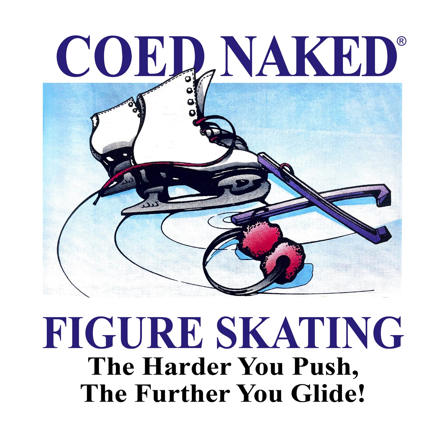 Coed Naked Figure Skating Vintage T-Shirt