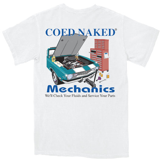 Coed Naked Mechanics Vintage T-Shirt