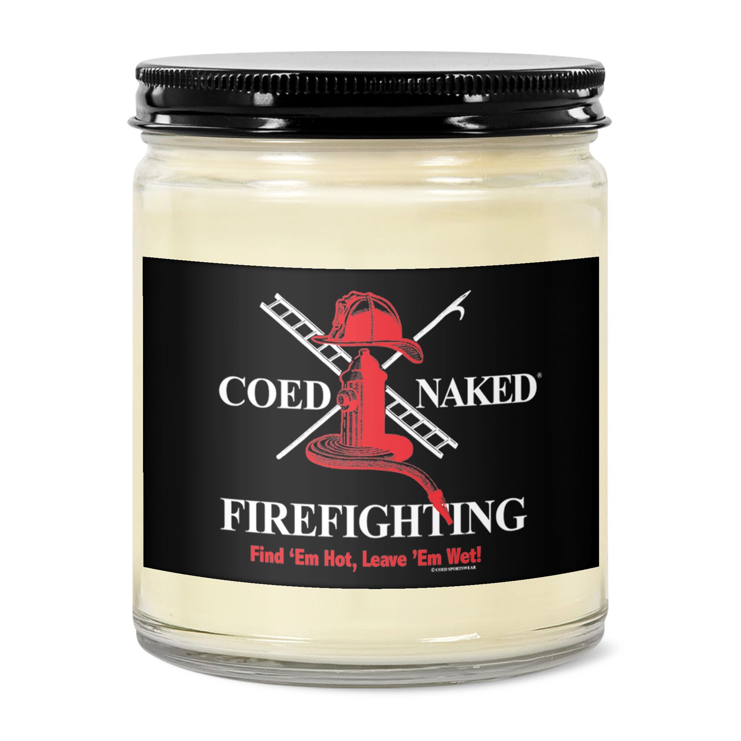 Coed Naked Firefighting 9oz Soy Candle