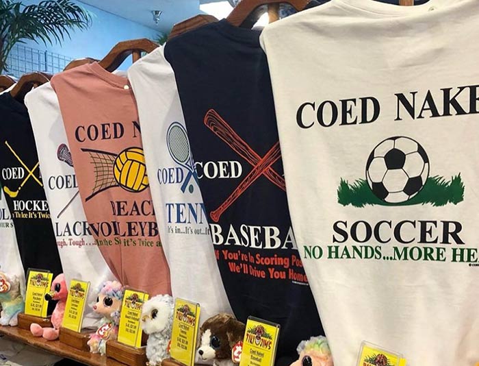 Carry Coed Naked Tees & Hats in your retail store with a wholesale account. 