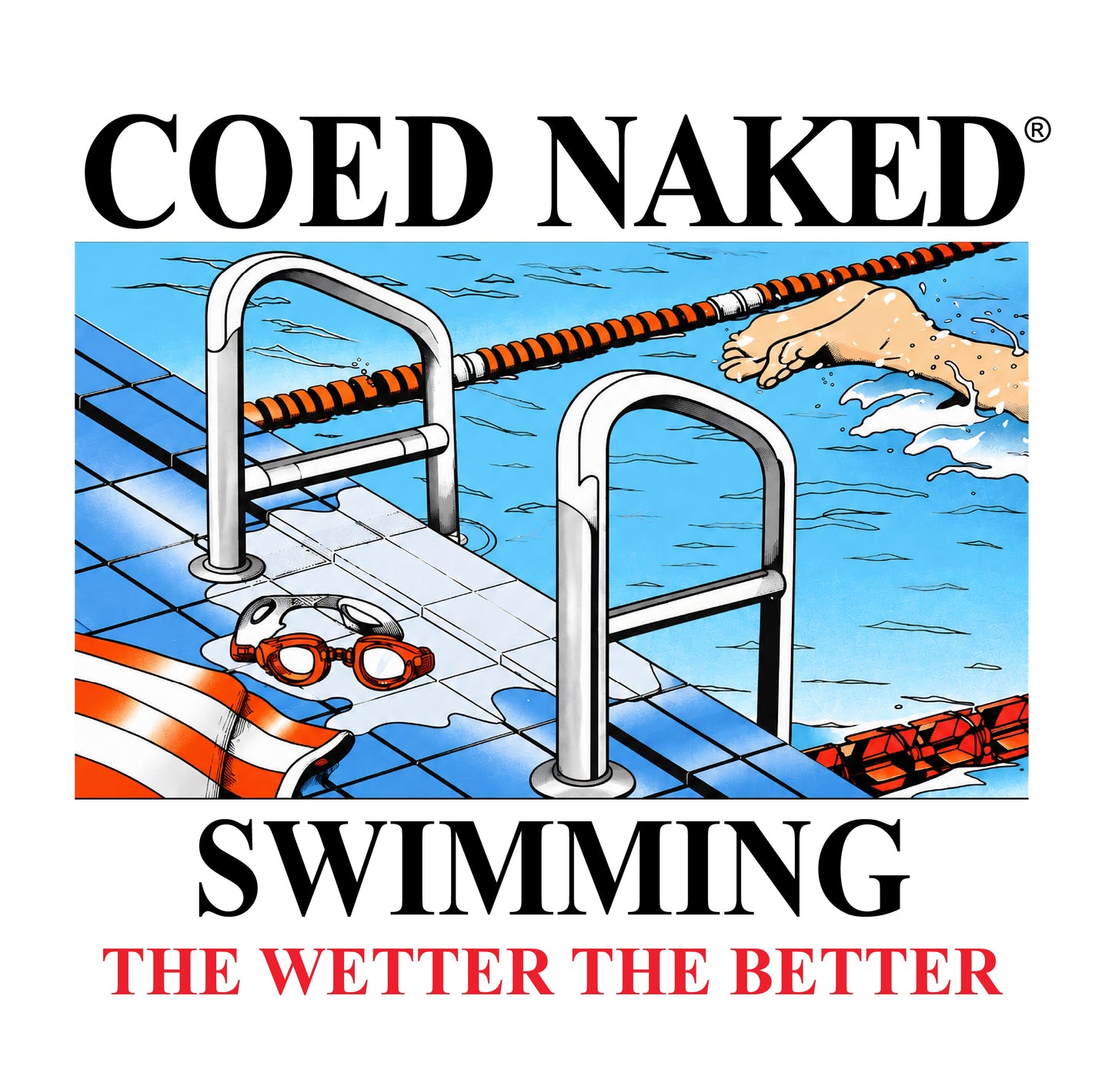 Coed Naked Swimming Vintage T-Shirt