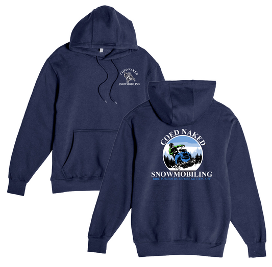 Coed Naked Snowmobiling Hoodie